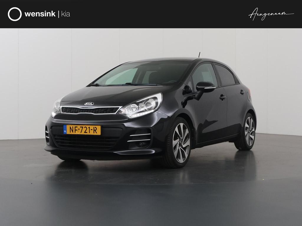 Kia Rio 1.2 CVVT ExecutiveLine | Navigatie | Stoel/Stuurwiel, Auto's, Kia, Bedrijf, Te koop, Rio, ABS, Achteruitrijcamera, Airbags