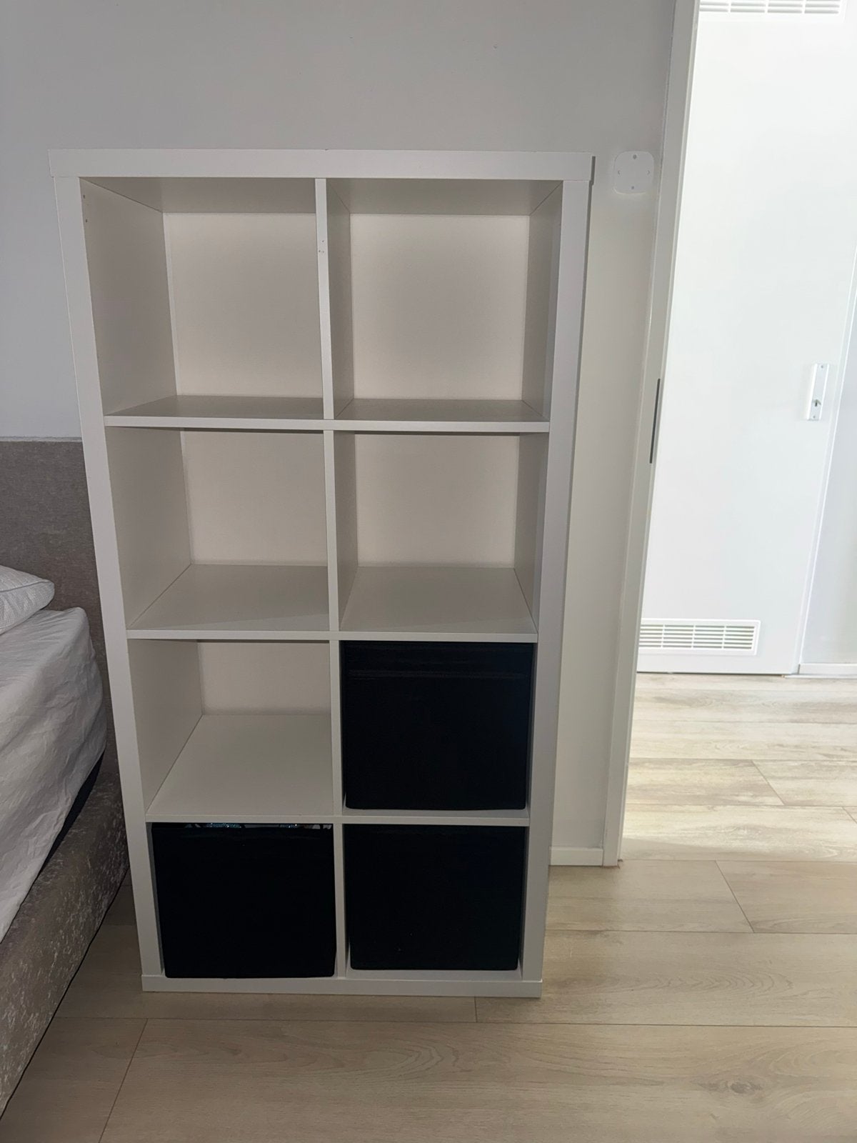 IKEA Kallax kast wit met bakken, Huis en Inrichting, Ophalen, Gebruikt, 100 tot 150 cm, 50 tot 100 cm