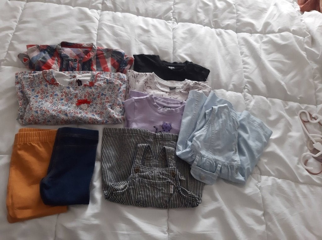 Pakket meisjeskleding Mt 74, Kinderen en Baby's, Babykleding | Baby-kledingpakketten, Ophalen of Verzenden, Zo goed als nieuw