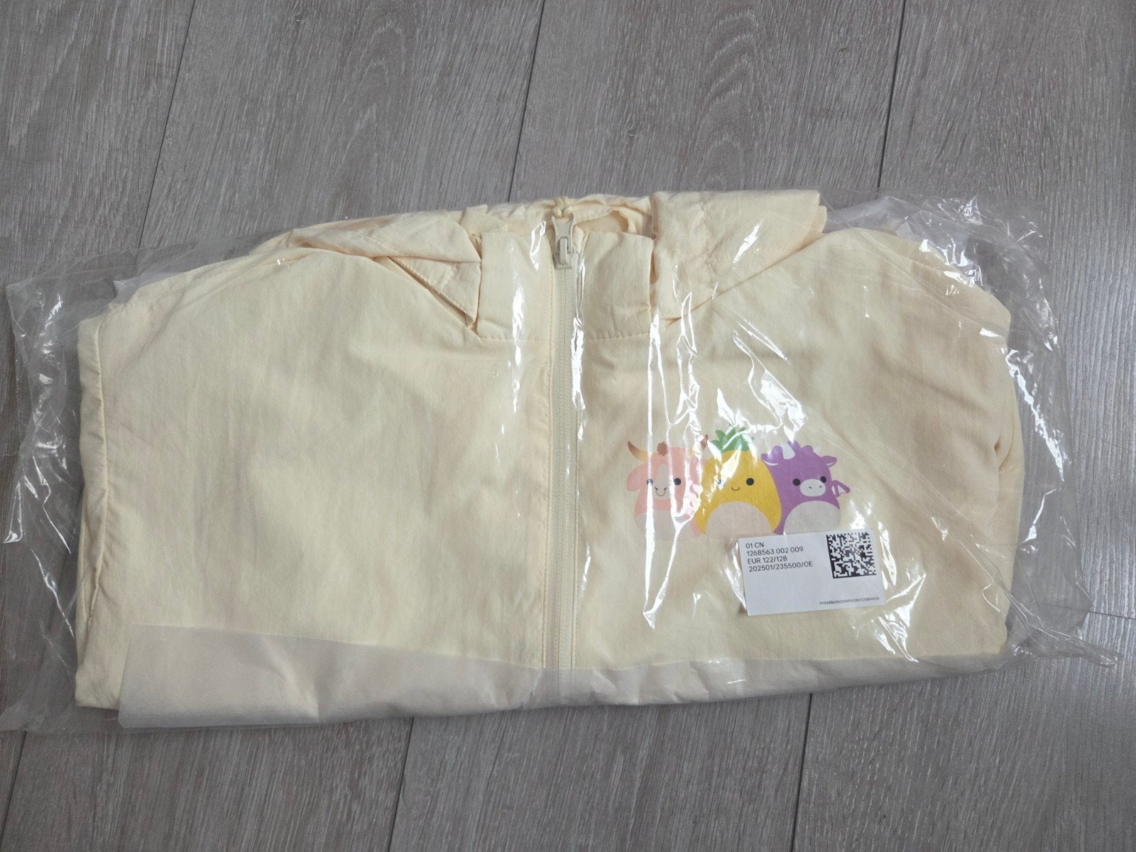 H&M Squishmallow Windbreaker Jas, Kinderen en Baby's, Kinderkleding | Maat 122, Ophalen of Verzenden, Nieuw, H&M