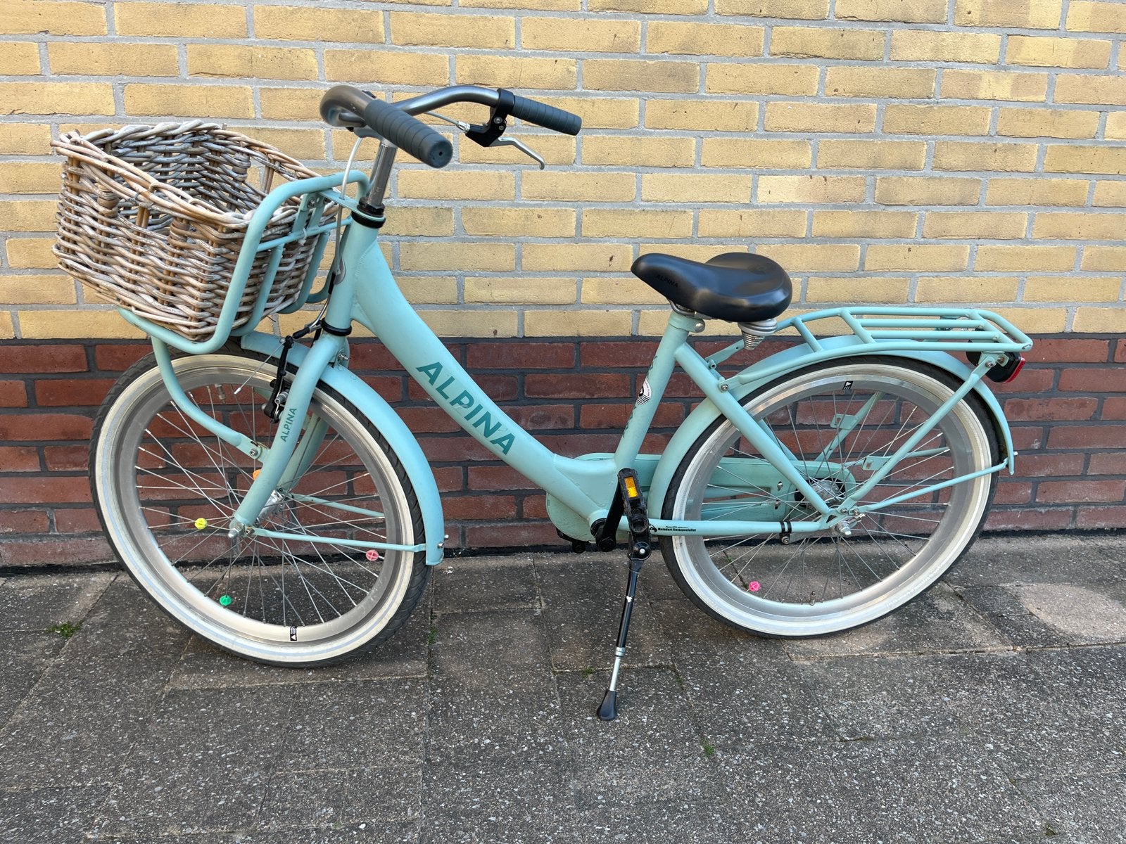Alpina kinderfiets met mandje., Ophalen, Gebruikt, Terugtraprem, 20 inch of meer