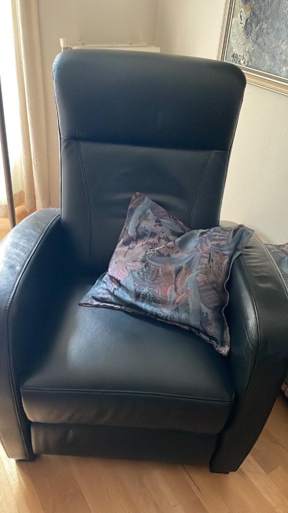 Stoel gratis mee te nemen, Ophalen, Gebruikt, Blauw, Leer