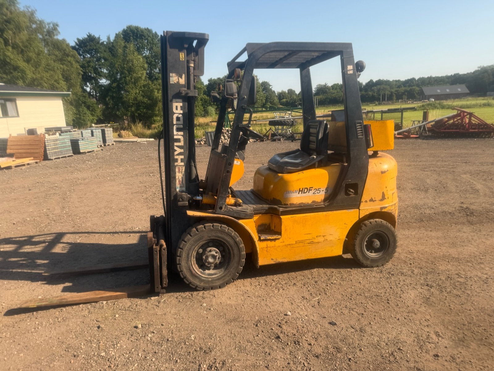 Hyundai HDF25-5 Diesel Heftruck - 2200 kg hefvermogen, 2000 tot 3000 kg, Ophalen of Verzenden, Diesel, Heftruck