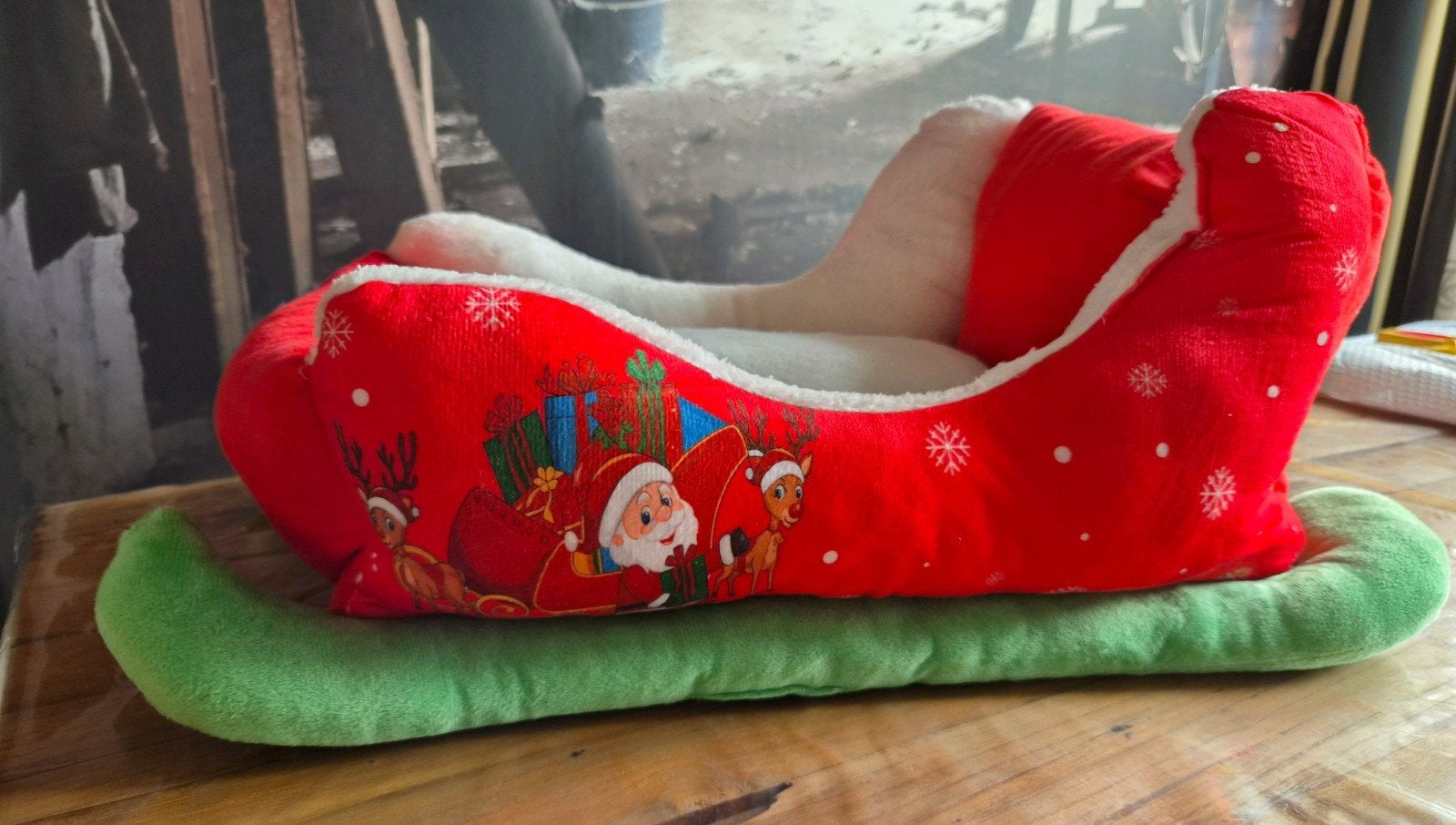 kerst arreslee mand kat of kleine hond, Diversen, Ophalen of Verzenden, Nieuw