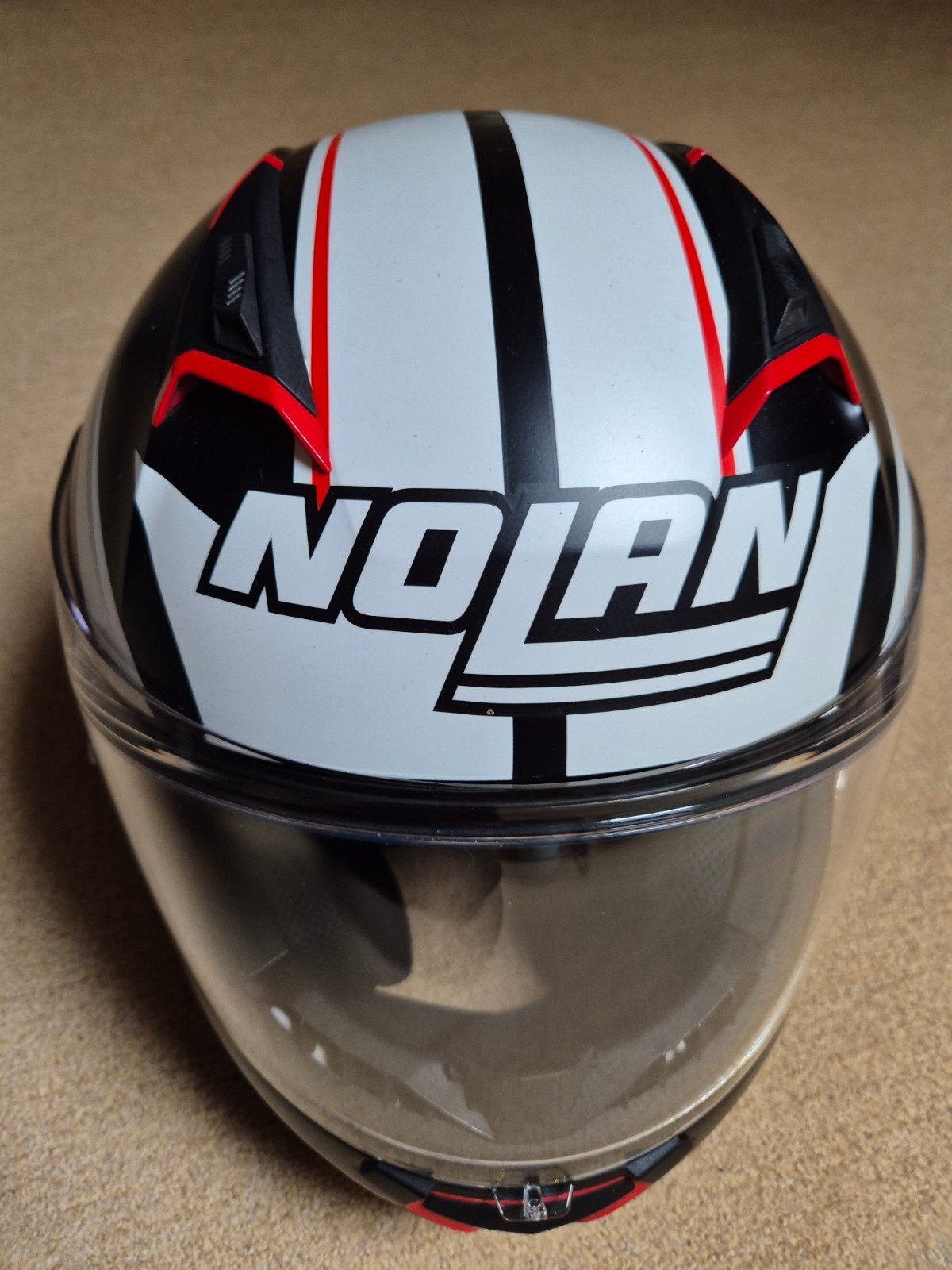Nolan N87 Integraalhelm Maat M met Zonnescherm, Motoren, Kleding | Motorhelmen, M, Nolan, Ophalen of Verzenden, Integraalhelm