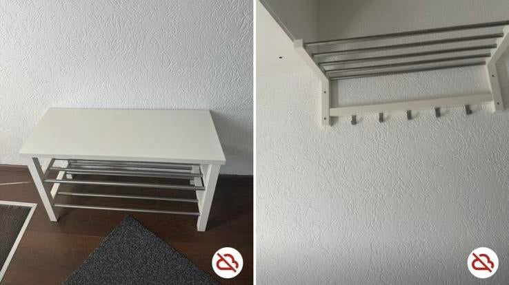 Kapstok met bankje - IKEA set, Ophalen of Verzenden, Zo goed als nieuw, Hout