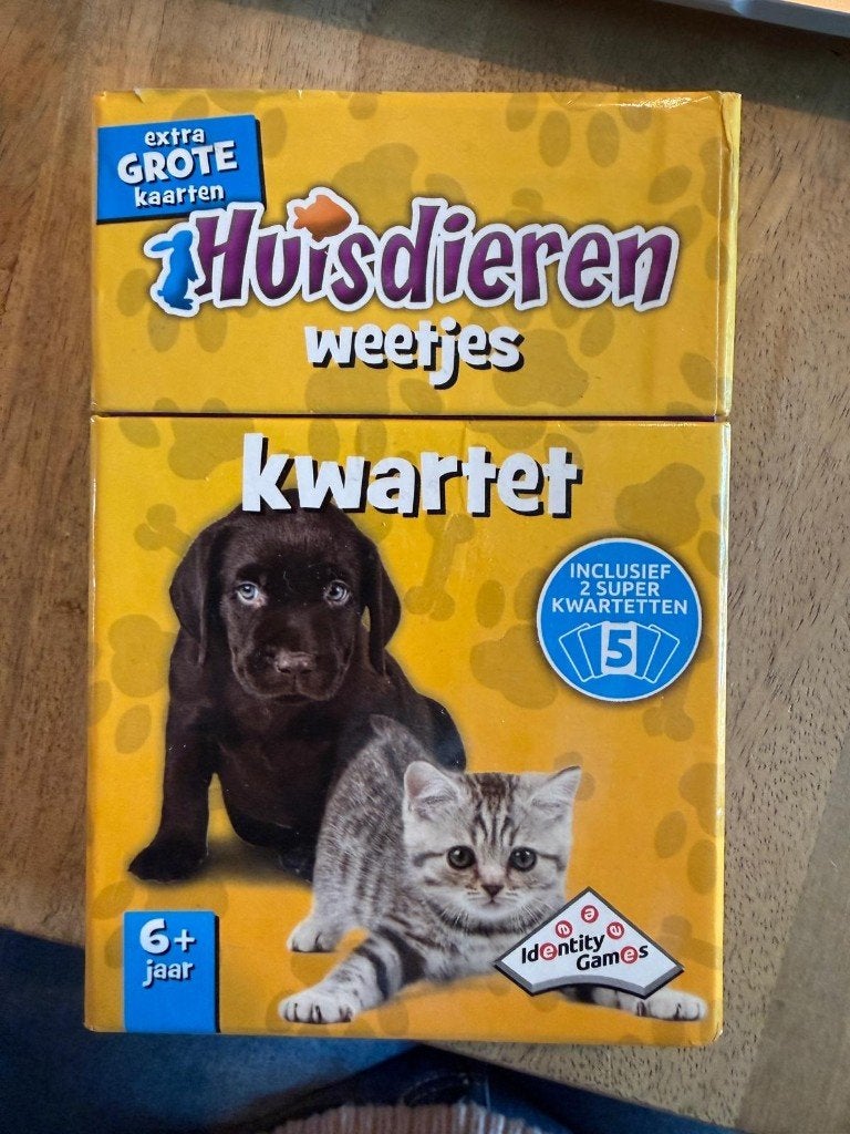 Huisdierenweetjes kwartet, Ophalen of Verzenden, Gebruikt, Kwartet(ten)