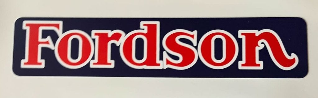 FORDSON   kentekenplaat - reclamebord kunststof 52x11 cm., Ophalen of Verzenden, Zo goed als nieuw, Auto's