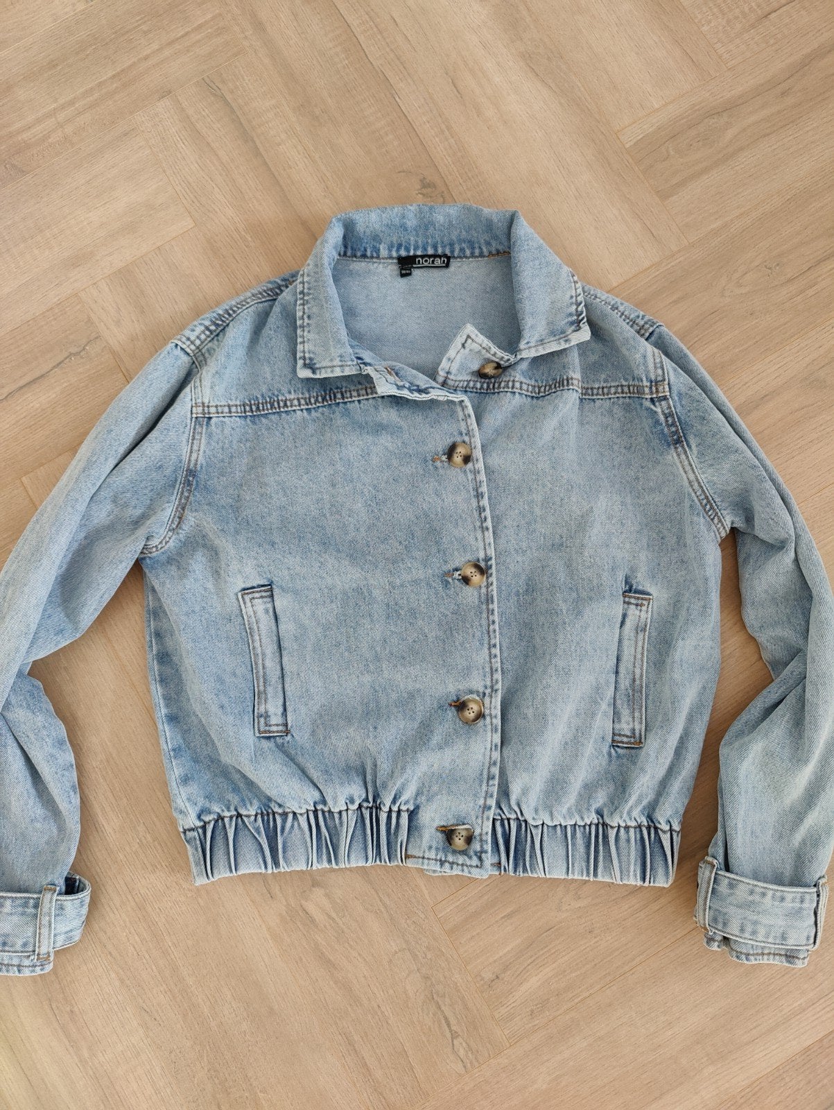Spijkerjas bomber jas Norah, Maat 38/40 (M), Blauw, Ophalen of Verzenden, Zo goed als nieuw