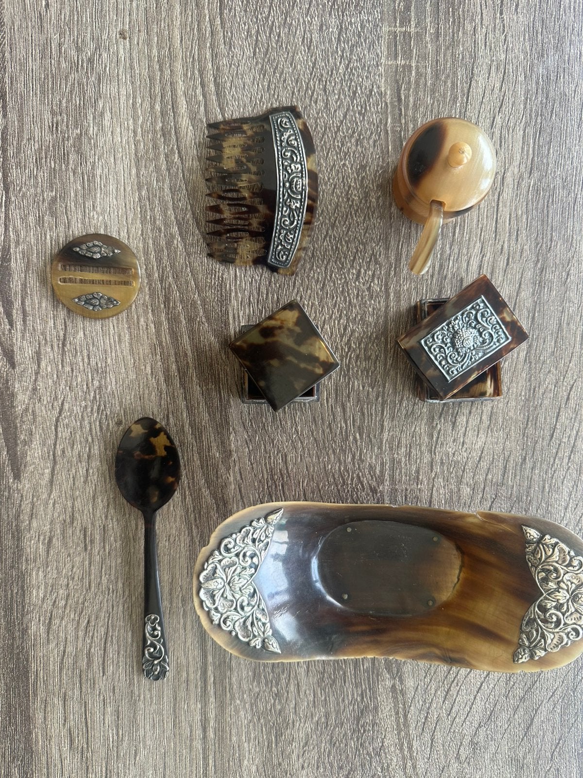 Djokja verzamel objecten versierd met zilver, Ophalen of Verzenden, Zilver