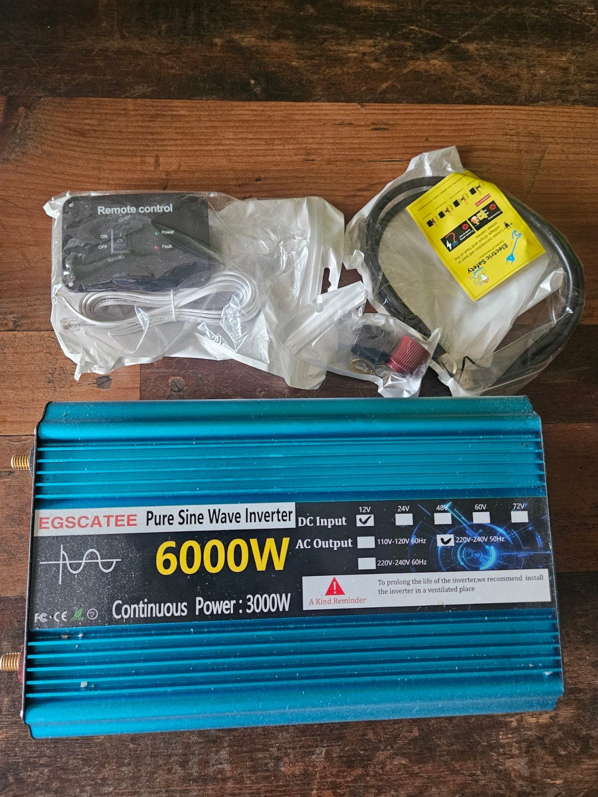 Nieuwe Omvormer 6000W Pure Sinus - In Doos, Watersport en Boten, Bootonderdelen, Ophalen of Verzenden