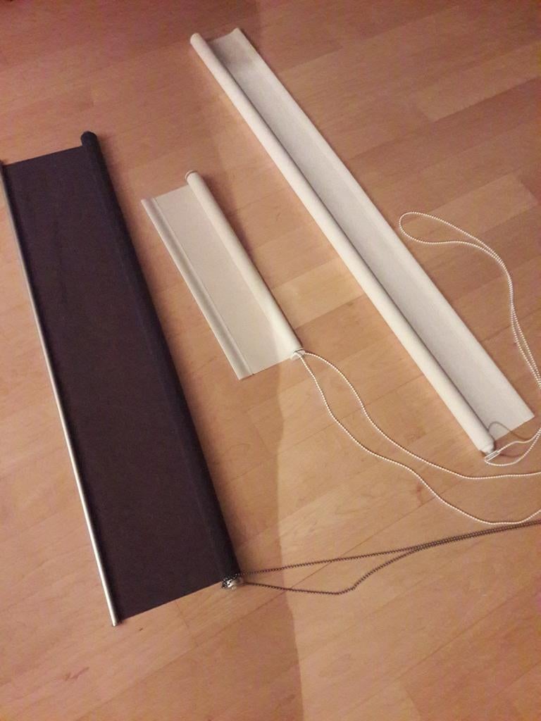 wit rolgordijn, 56 cm breed en 195 cm lang, Huis en Inrichting, Stoffering | Gordijnen en Lamellen, Ophalen of Verzenden, Wit