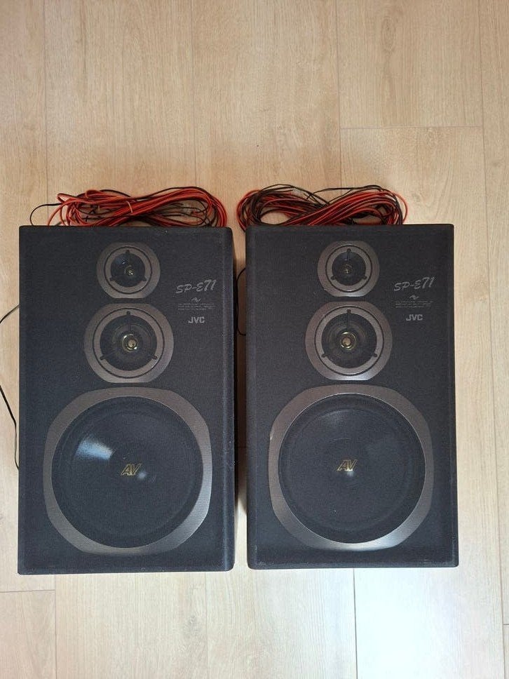 JVC Kwaliteits Speakerset SP-E71. 120W zie foto's, Ophalen, 60 tot 120 watt, JVC
