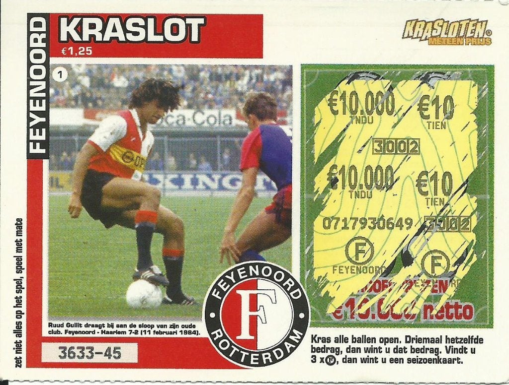 2004-2005 kraslot Feyenoord 9x, Verzenden, Gebruikt, Feyenoord, Overige typen