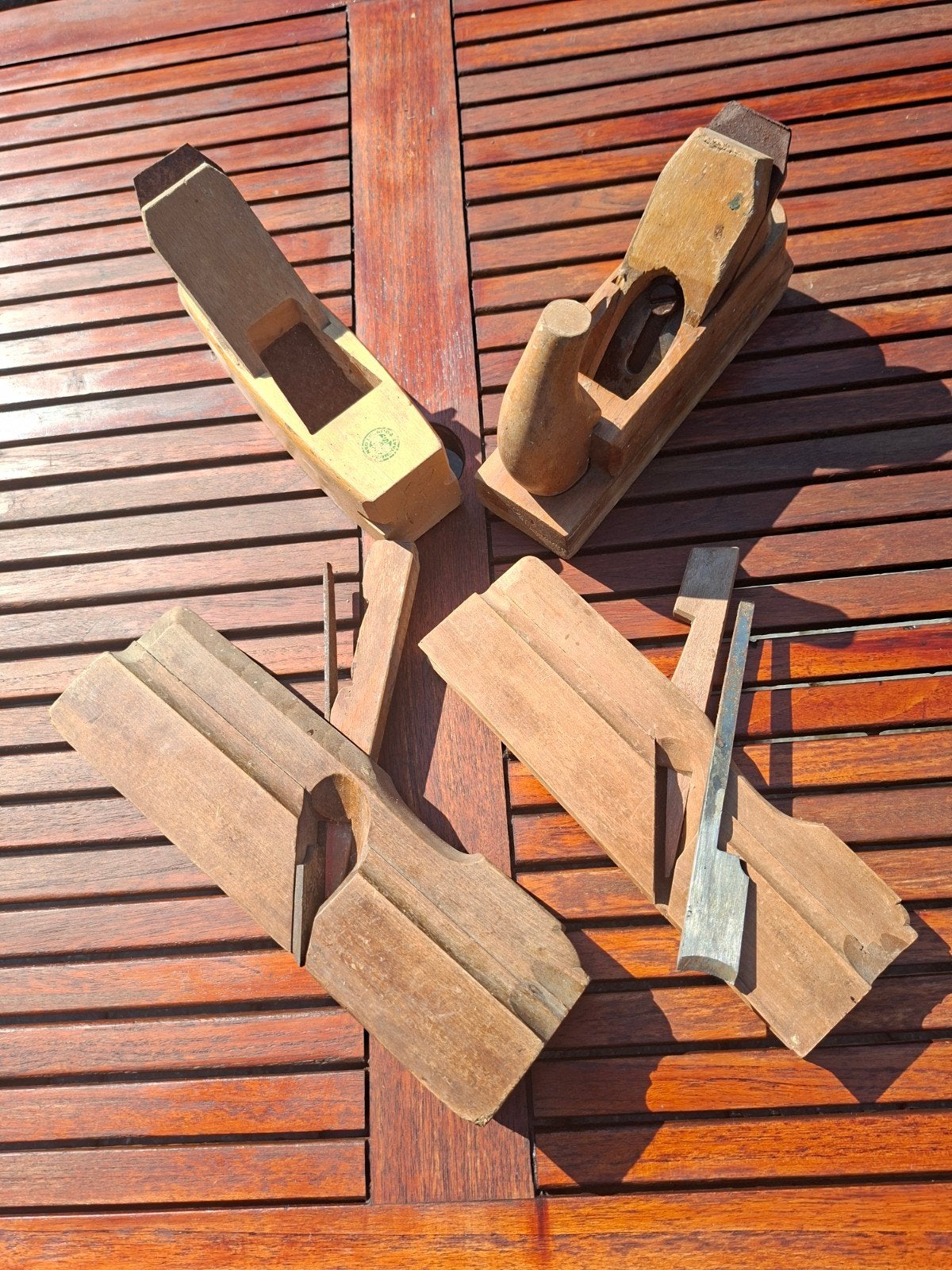 Set van 4 vintage houten schaven, Ophalen