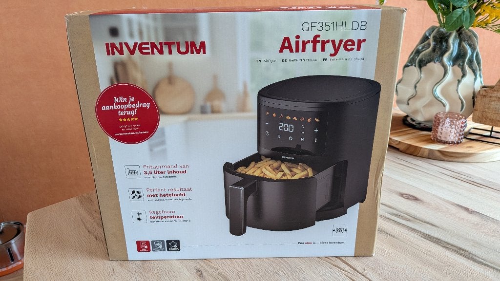 Inventum GF351HLDB Airfryer - Nieuw in doos, Ophalen of Verzenden, Nieuw, Airfryer, 750 t/m 999 gram
