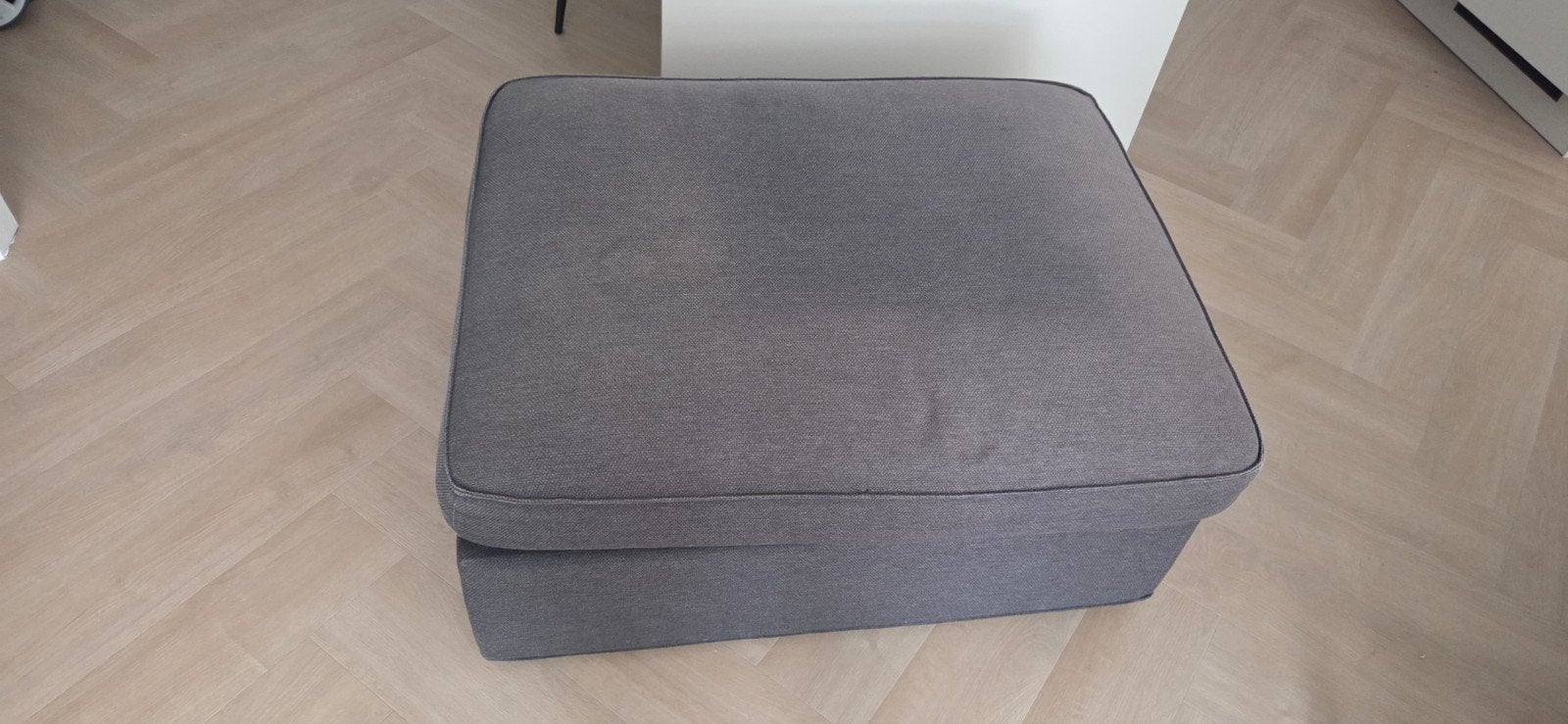 IKEA Kivik Voetenbank Grijs met Opbergruimte, Ophalen, Gebruikt, 50 tot 75 cm, 75 tot 100 cm