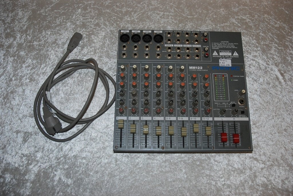 Phonic Mengpaneel 12 kanalen MM122  <26261880>, Gebruikt, ., Drums of Percussie, Ophalen of Verzenden