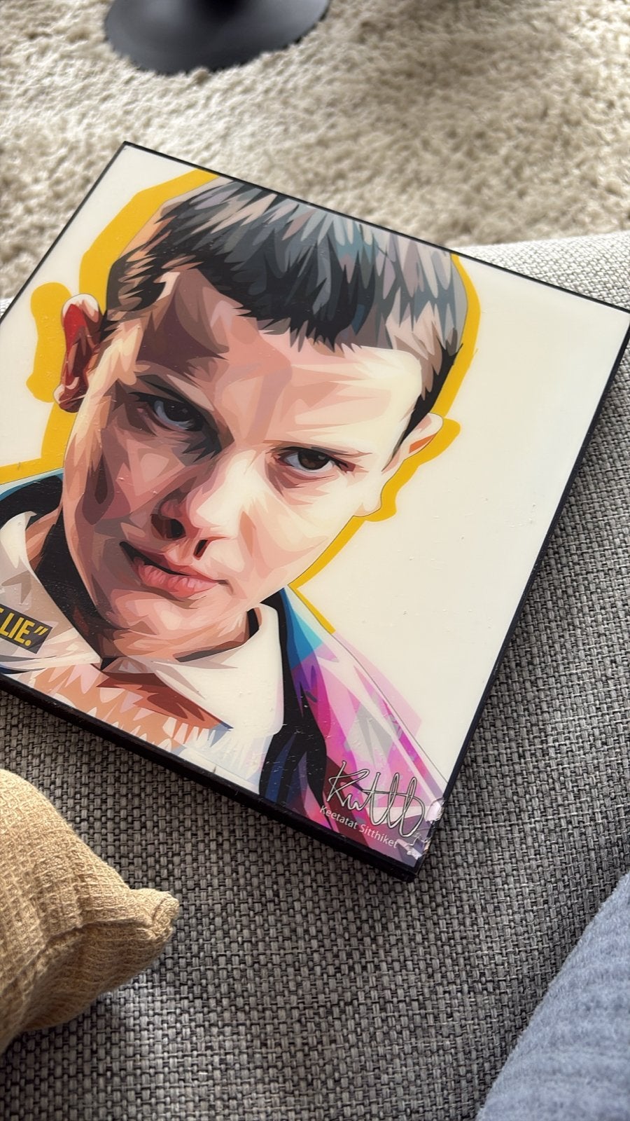 Stranger Things Eleven Pop Art Schilderij, Figuren, Kunststof, Ophalen of Verzenden, Print