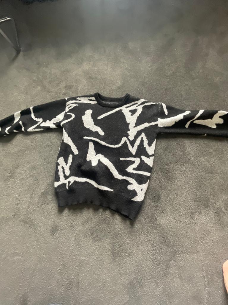 Mannen trui gebreid, Kleding | Heren, Ophalen of Verzenden, Zo goed als nieuw, Maat 46 (S) of kleiner, Zwart