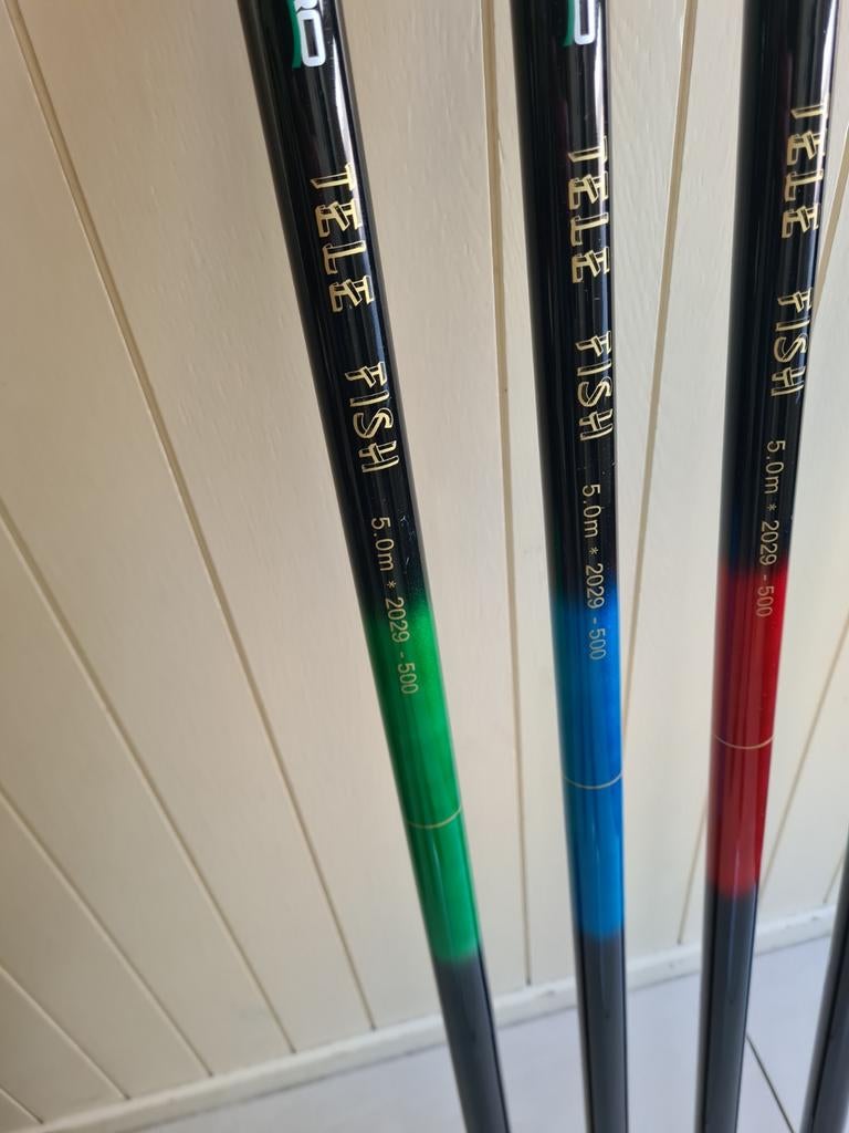 Nieuwe 5.00m telescoop hengels. SPRO, Watersport en Boten, Hengelsport | Witvissen, Ophalen, 5.00m, Spro, Nieuw