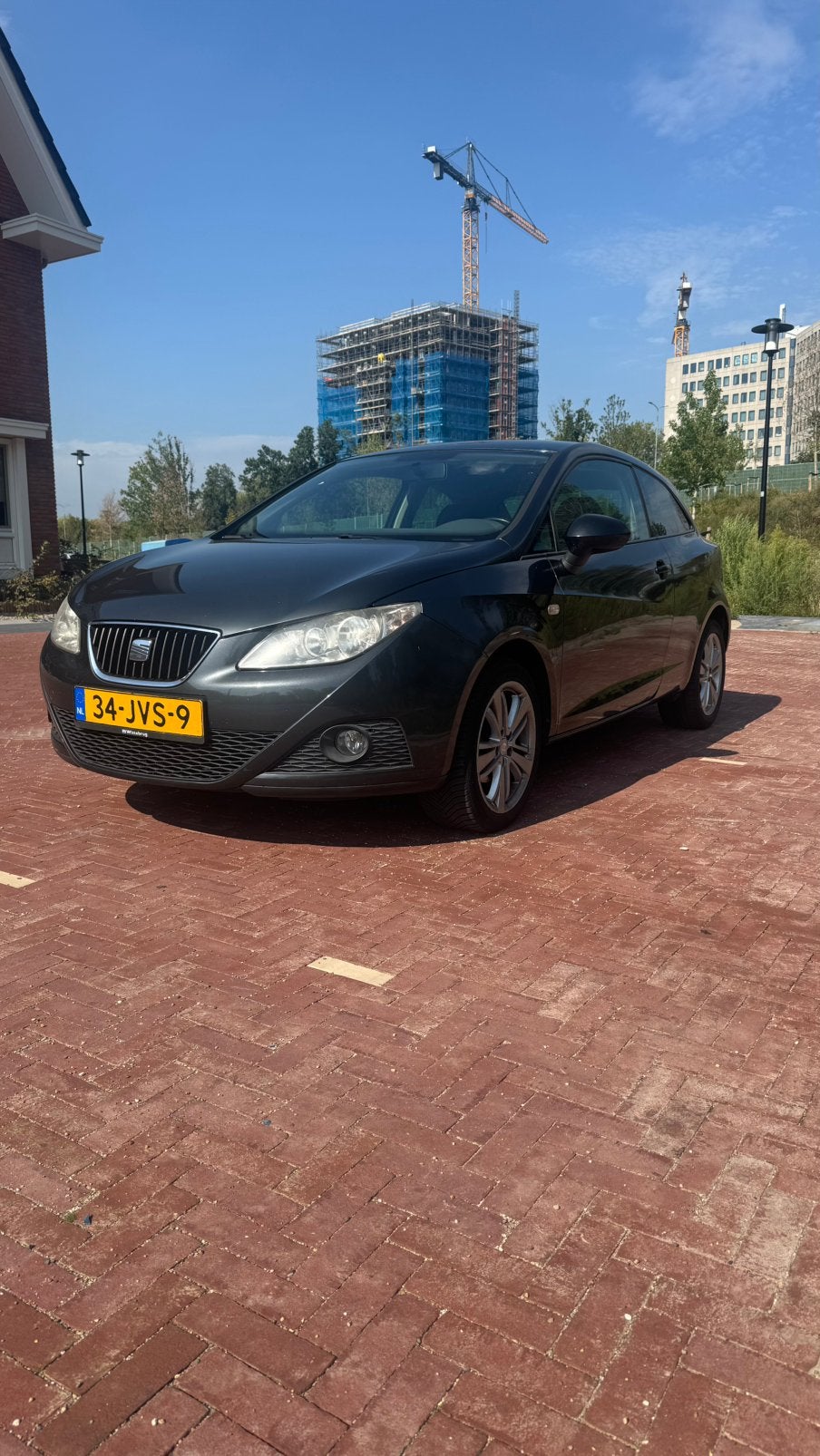 Seat Ibiza 1.4 63KW 3-DRS 2008 2009 Grijs, Voorwielaandrijving, 40 €/maand, 4 cilinders, Ibiza