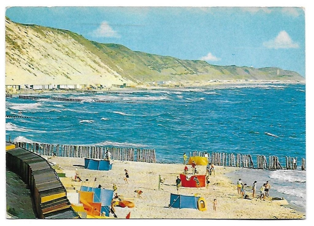 Zoutelande Valkenisse strandgezicht Ansichtkaart (B2771), Ophalen of Verzenden, 1980 tot heden, Gelopen, Overige thema's