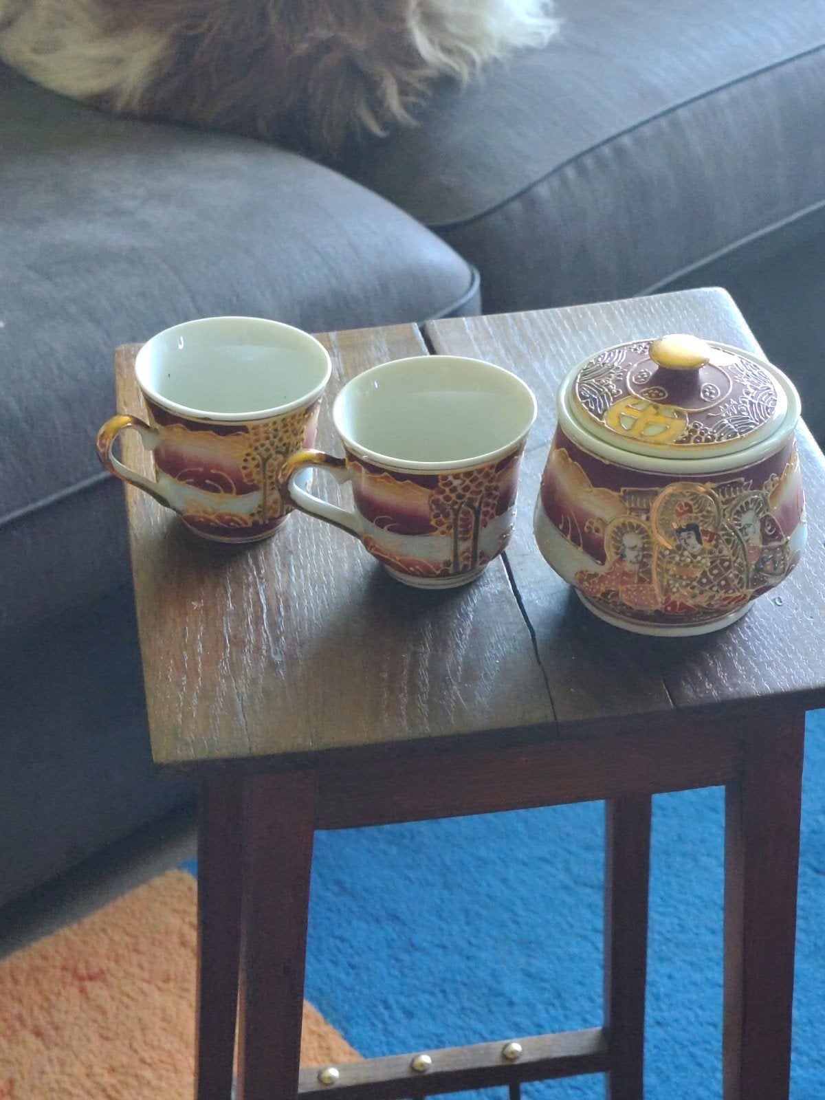 Chinees theeservies in Japanse Satsuma-stijl (Moriage), Antiek en Kunst, Ophalen of Verzenden