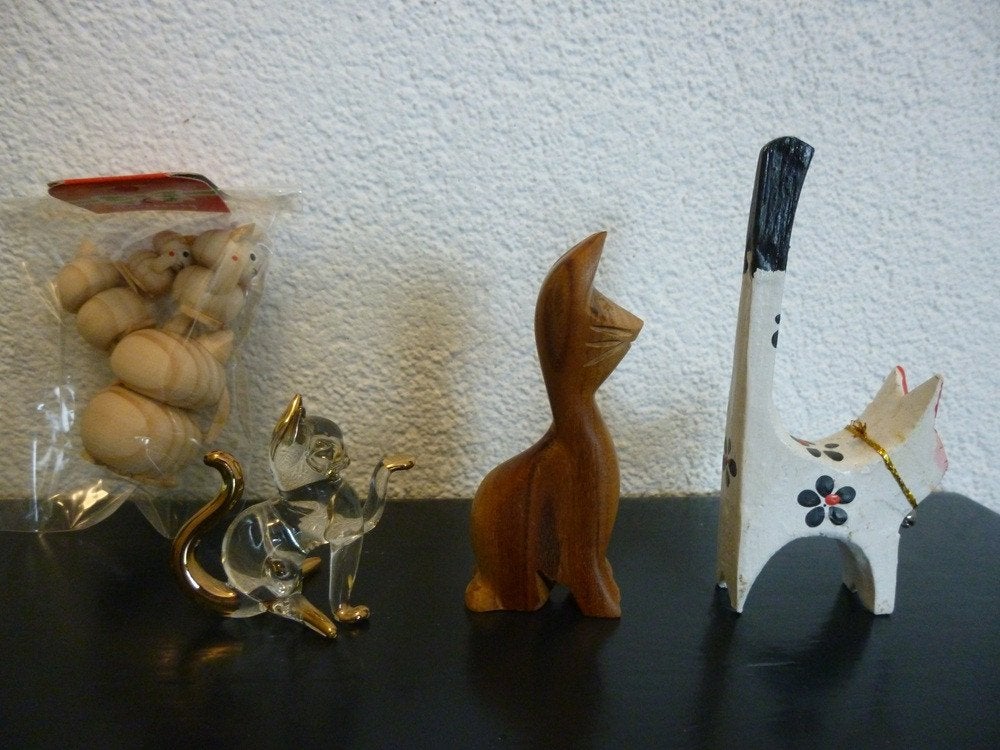 Poezenbeeldjes, Ophalen of Verzenden, Nieuw, Hond of Kat, Beeldje of Figuurtje