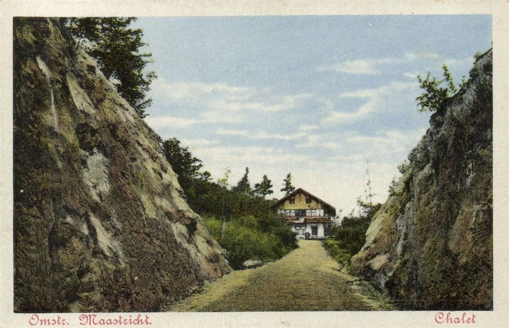 Omstr. Maastricht. - Chalet - 1917 gelopen, Ophalen of Verzenden, Voor 1920, Gelopen, Limburg