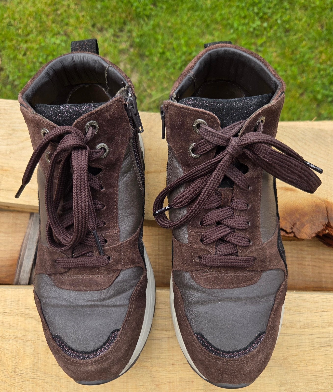 Xsensible Stretchwalker sneakers maat 38, Kleding | Dames, Schoenen, Zo goed als nieuw, Sneakers of Gympen, Bruin, Ophalen of Verzenden