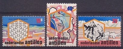 Nederlandse Antillen 506/8 postfris Zoutindustrie 1975, Postzegels en Munten, Postzegels | Nederlandse Antillen en Aruba, Postfris