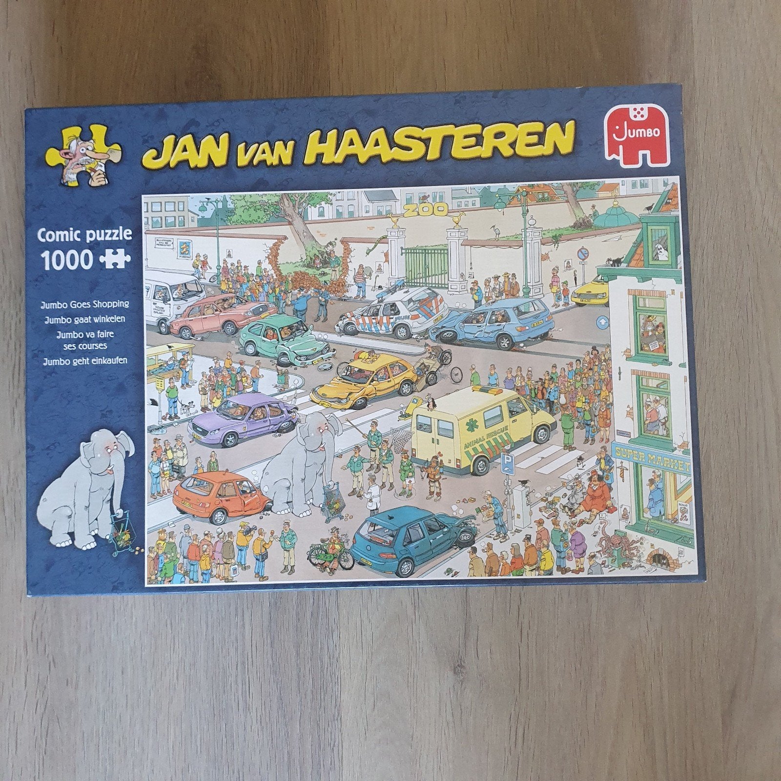 9. Superleuke Jan van Haasteren puzzel-Jumbo, Ophalen of Verzenden, 500 t/m 1500 stukjes, Zo goed als nieuw, Legpuzzel