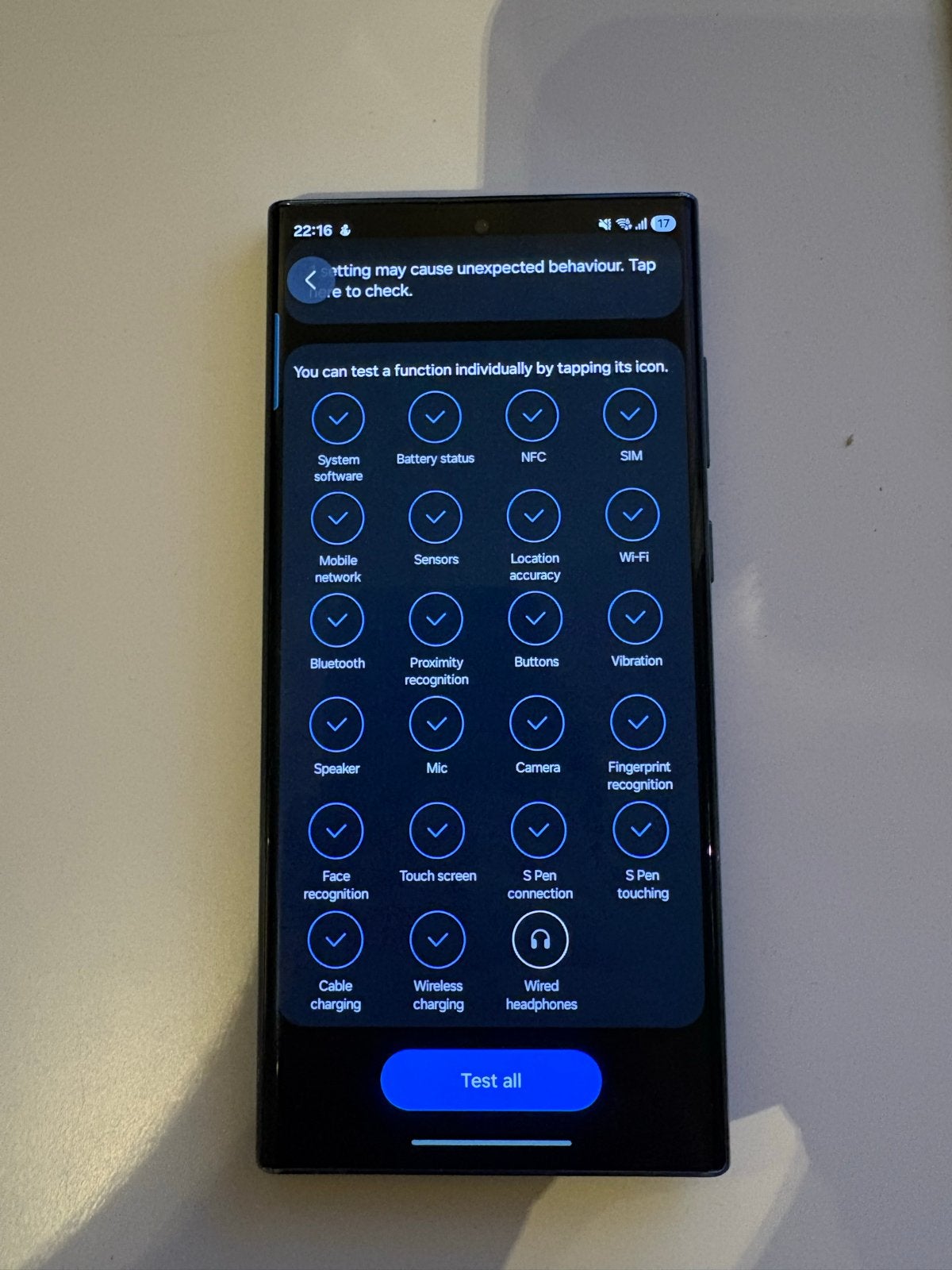 Samsung S22 Ultra 256GB met S pen en oplader- Goede conditie
