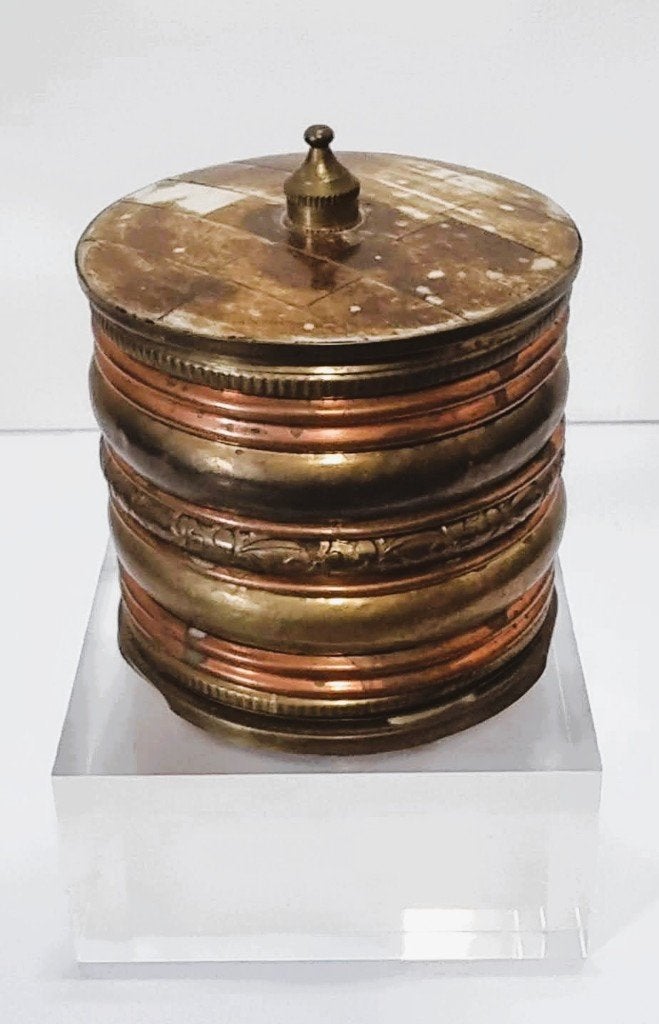 Indisch koperen doosje., Antiek en Kunst, India, Ophalen of Verzenden