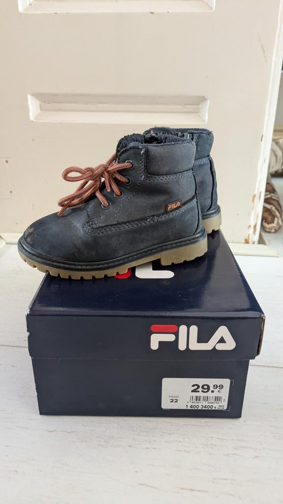 Fila kinderbootsmaat 22 - blauw, Fila, Jongen of Meisje, Ophalen of Verzenden, Laarzen
