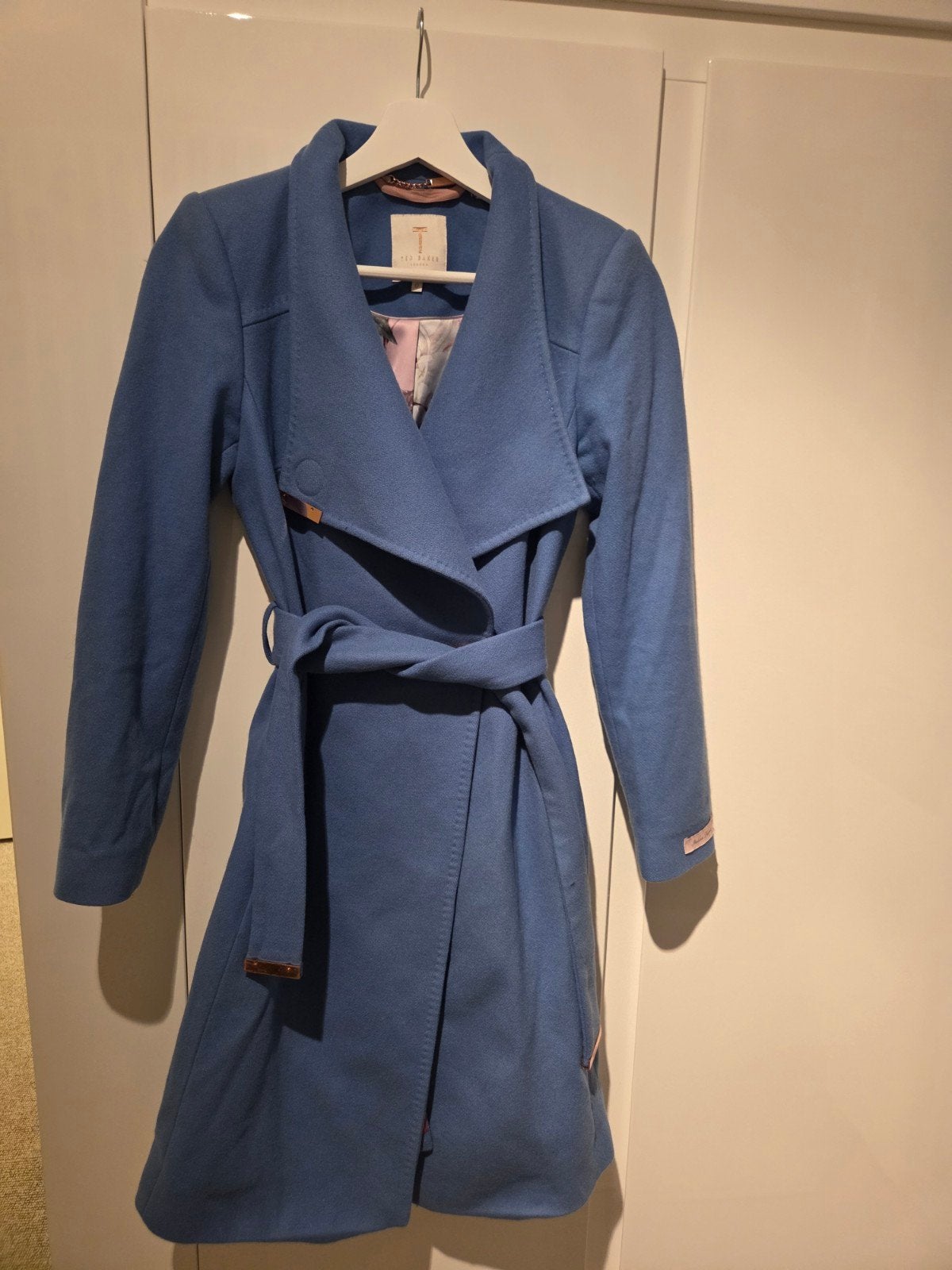 Ted Baker Lente/Herfst Jas Maat 34 (XS) - Prachtige Staat, Blauw, Ophalen of Verzenden, Zo goed als nieuw, Maat 34 (XS) of kleiner