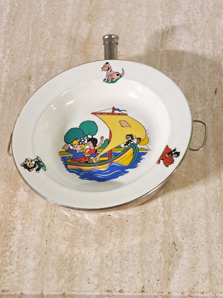 1960 Bareuther warmwater bordje katten en honden, Ophalen of Verzenden