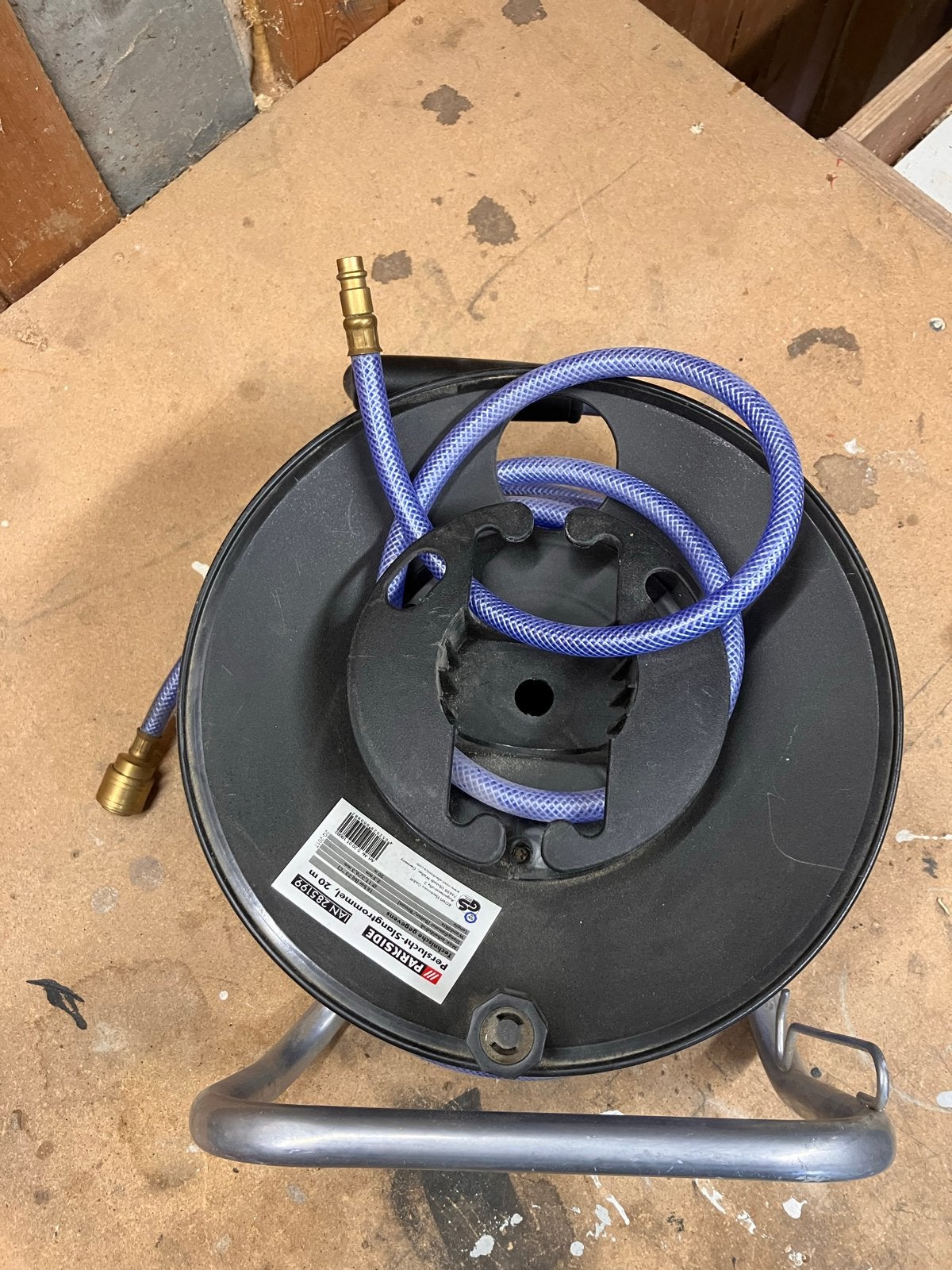 Parkside Perslucht-slangtrommel, 20 m, Doe-het-zelf en Verbouw, Compressors, Ophalen of Verzenden, Nieuw, 10 bar of meer, Mobiel