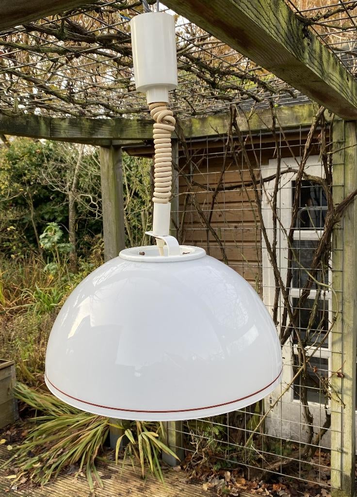 Leuke Vintage Lamp - retro mid century murano design, Gebruikt, 50 tot 75 cm, Ophalen of Verzenden, Glas