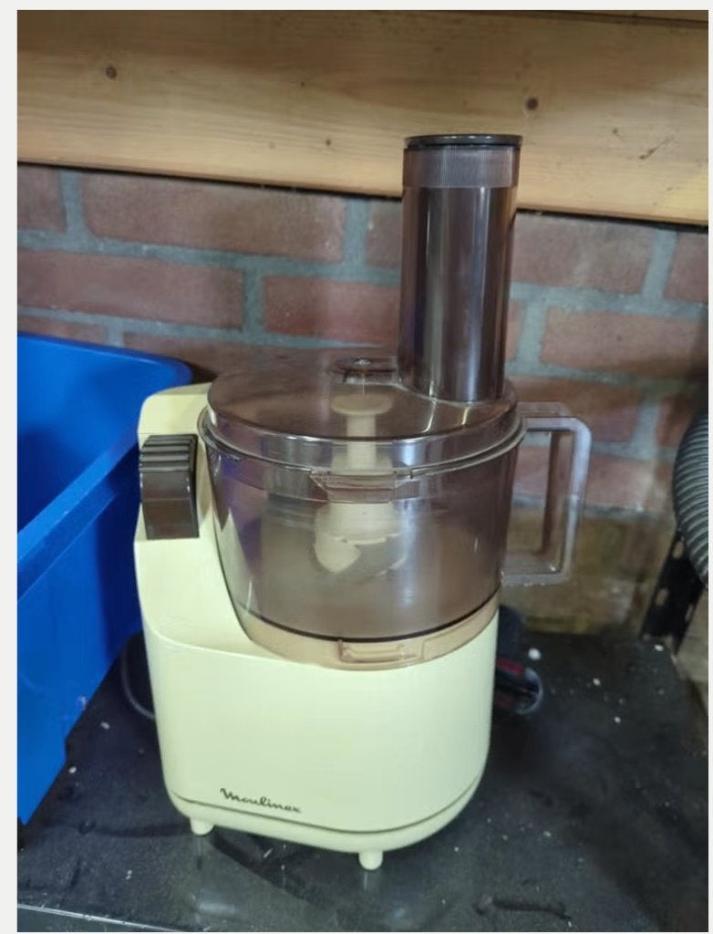 Moulinex Foodprocessor - Vintage Keukenmachine, 2 tot 3 liter, Ophalen, Gebruikt, 3 snelheden of meer