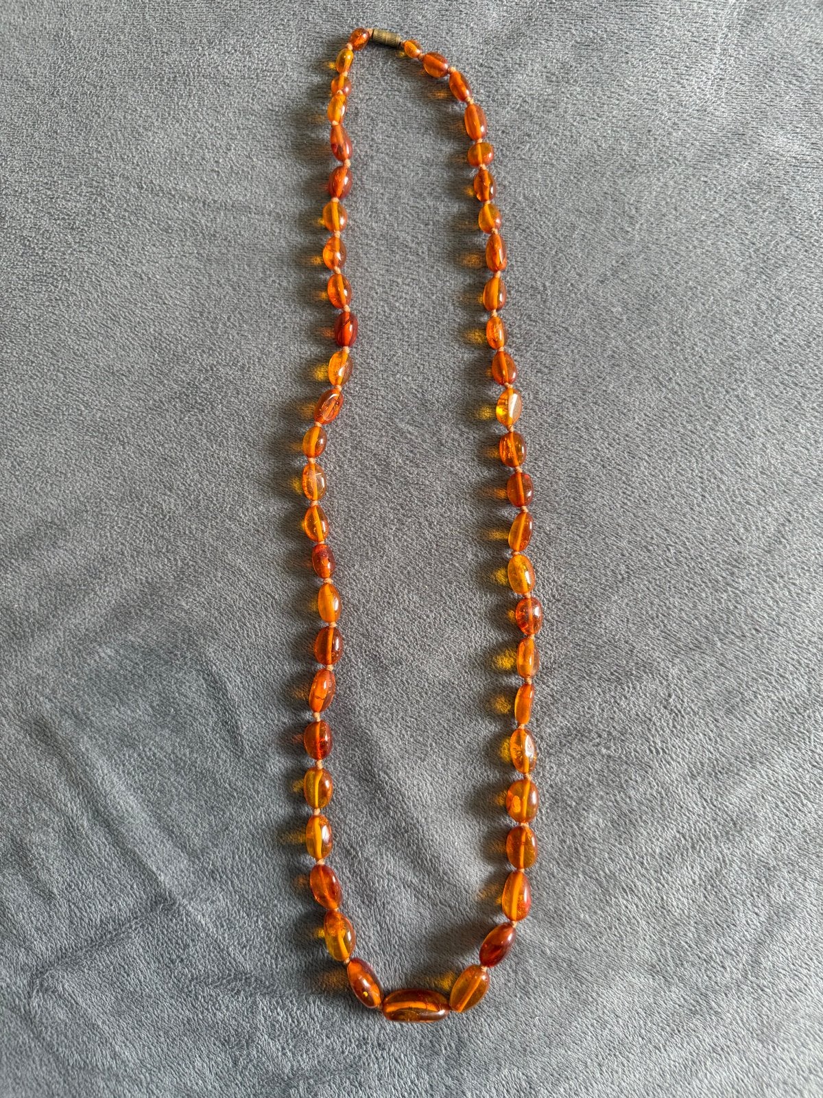 Vintage barnsteen ketting, Barnsteen, Barnsteen, Oranje, Ophalen of Verzenden