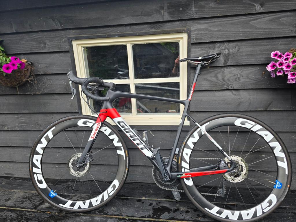 Giant TCR Advanced SL racefiets Ultegra di2, team Sunweb, Fietsen en Brommers, 28 inch, Carbon, Heren, Zo goed als nieuw