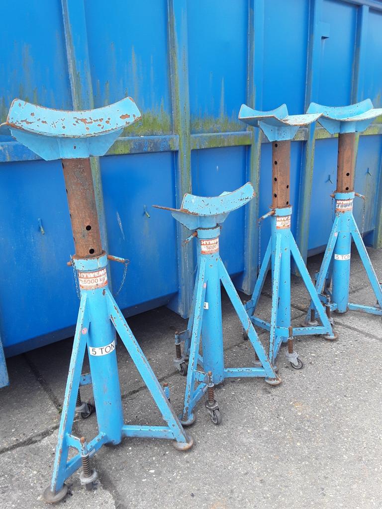 5 tons assen steunen, Ophalen, Gebruikt, Mechanisch, Garagekrik