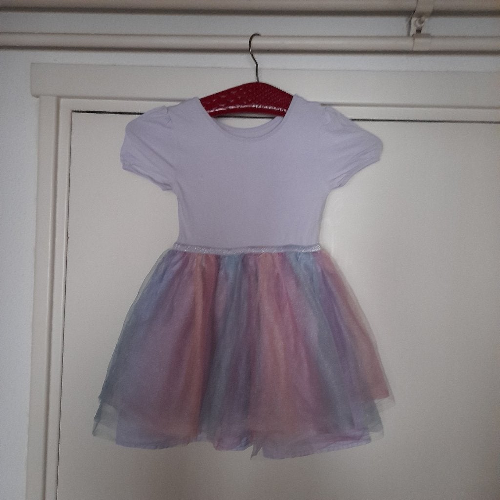 Ballet - Regenboog (tule) jurkje, Sport en Fitness, Ophalen, Zo goed als nieuw, Kleding