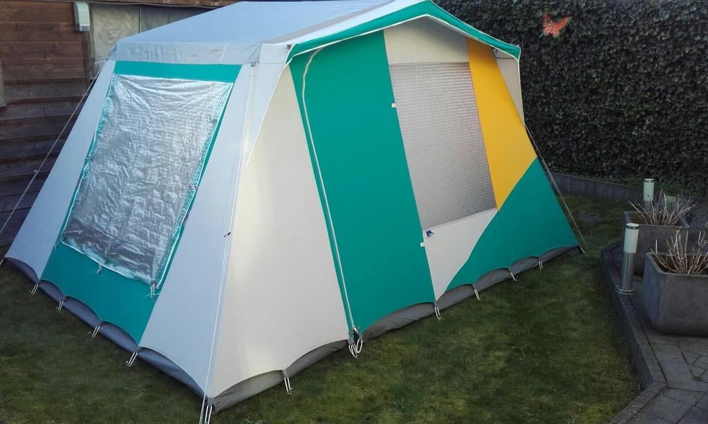 4 persoons tent van katoen, Ophalen of Verzenden, Gebruikt