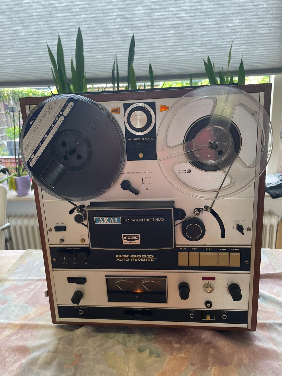 Akai bandrecorder GX 365 D, Ophalen, Bandrecorder, Met banden