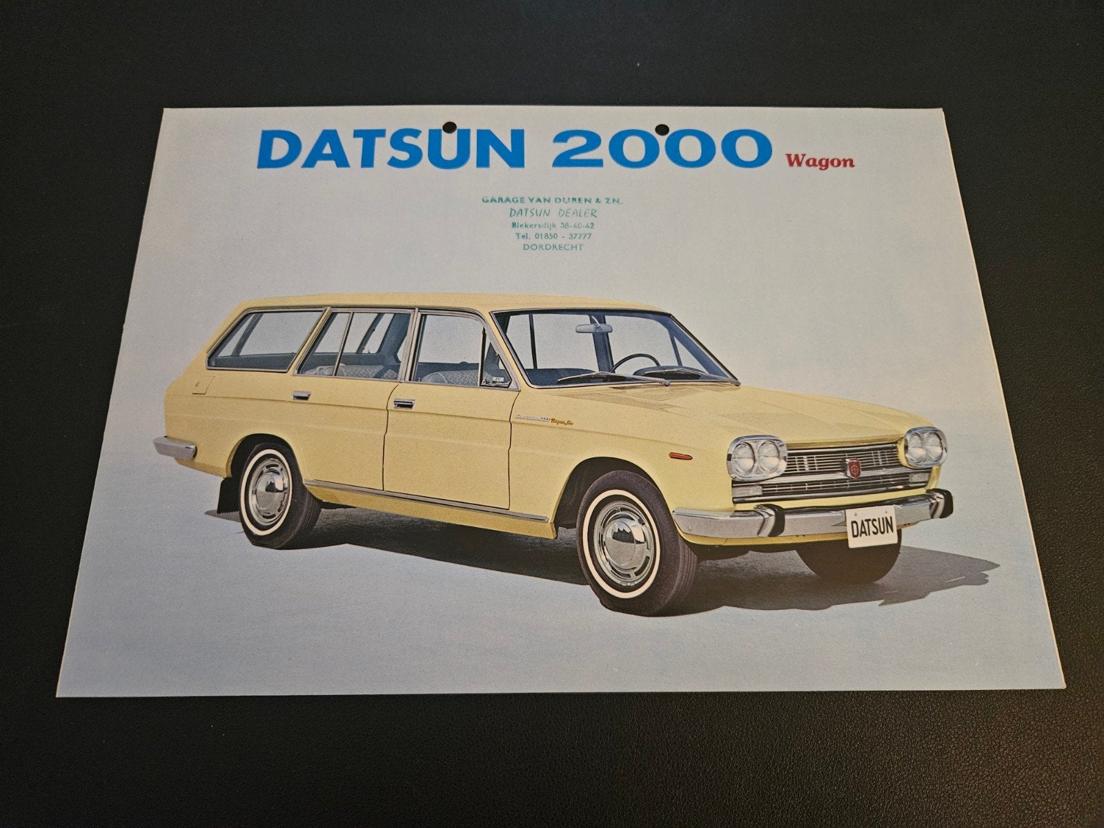 Brochure Datsun 2000 Wagon, Ophalen of Verzenden, Zo goed als nieuw, Overige merken