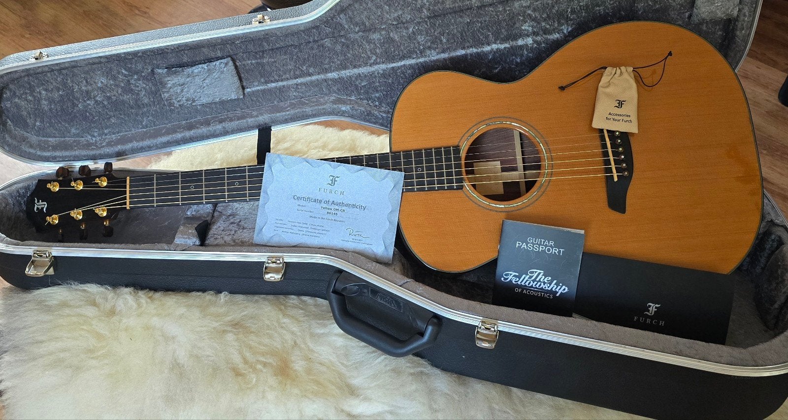 Furch Yellow OM-CR – volledig massief – nieuwstaat –, Muziek en Instrumenten, Ophalen of Verzenden, Zo goed als nieuw, Western- of Steelstringgitaar