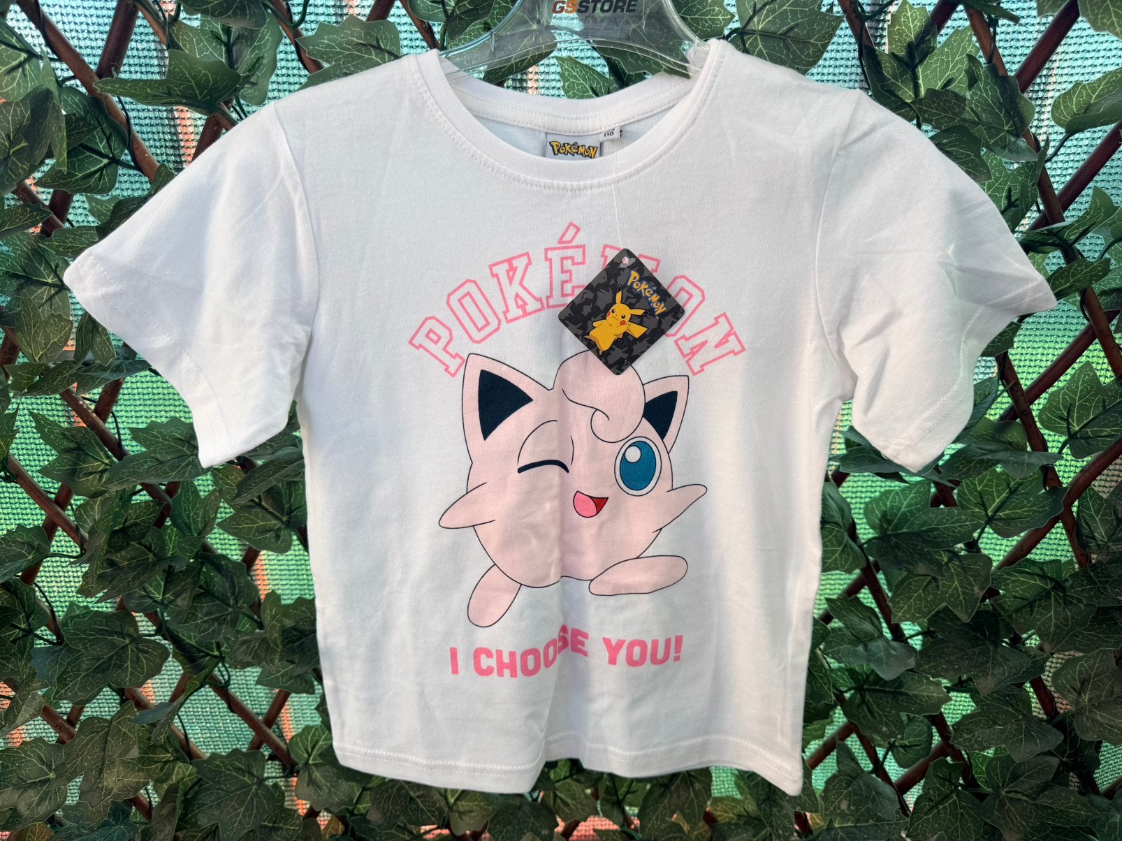 Pokémon Jigglypuff T-shirt maat 104/110 / wit / nieuw, Ophalen of Verzenden, Nieuw, Jongen of Meisje, Shirt of Longsleeve